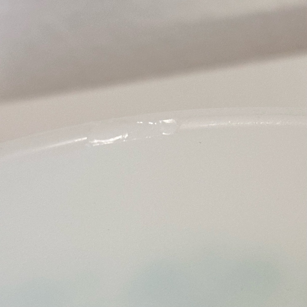 Pyrex Amish Butterprint 472 Casserole Dish Vintage White Blue 1.5 Pint Lid READ - Picture 4 of 14
